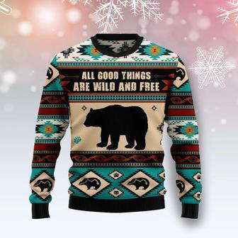 Bear Wild And Free Ugly Christmas Sweater | Favorety DE