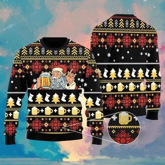 Beer Christmas Ugly Christmas Sweater For Men & Women | Favorety