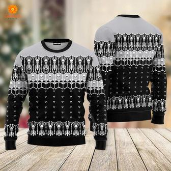 Black And White Skeleton Ugly Christmas Sweater For Men & Women | Favorety AU