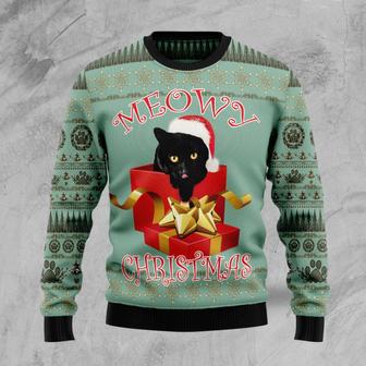 Black Cat Gift Ugly Christmas Sweater | Favorety AU