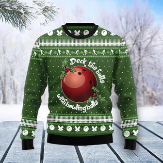 Bowling Ball Christmas Ugly Christmas Sweater | Favorety