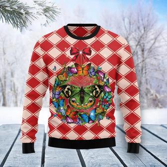 Butterfly Wreath Christmas Ugly Christmas Sweater | Favorety DE