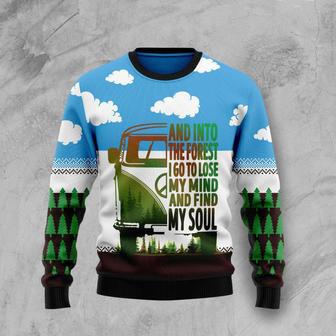 Camping Forest My Soul Ugly Christmas Sweater | Favorety