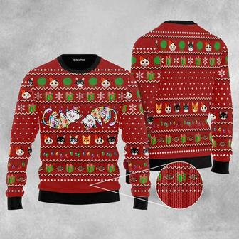 Cat Light Ugly Christmas Sweater For Men & Women | Favorety