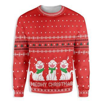 Cat Meowy Christmas Ugly Christmas Sweater | Favorety UK