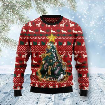 Cat Naughty Pine Ugly Christmas Sweater | Favorety UK