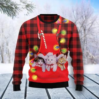 Cat Pocket Christmas Ugly Christmas Sweater | Favorety DE