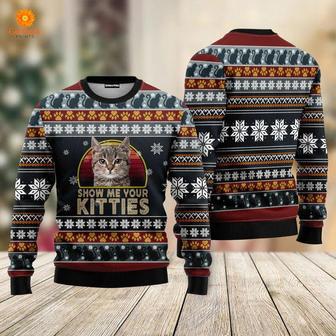 Cat Show Me Your Kitties Ugly Christmas Sweater For Men & Women | Favorety DE