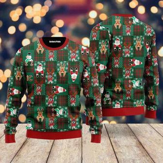 Chihuahua Reindeer Costume With Santa And Deer Ugly Christmas Sweater For Men & Women | Favorety UK