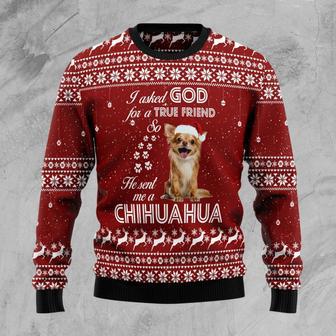 Chihuahua True Friend Ugly Christmas Sweater | Favorety AU