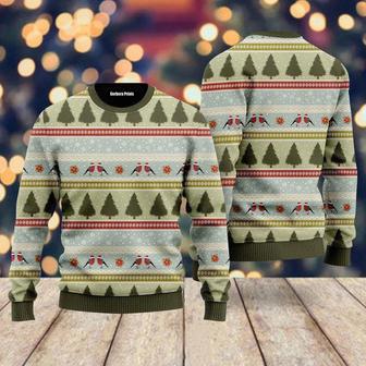 Christmas Birds Pattern Ugly Christmas Sweater For Men & Women | Favorety DE