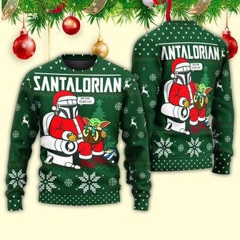 Christmas Star Wars Funny The Santalorian Star Wars Christmas – Sweater | Favorety