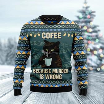 Coffee Cat Ugly Christmas Sweater | Favorety UK