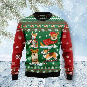 Corgi Snow Day Ugly Christmas Sweater | Favorety CA