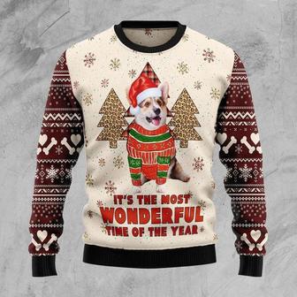 Corgi The Most Beautiful Time Ugly Christmas Sweater For Men & Women | Favorety CA