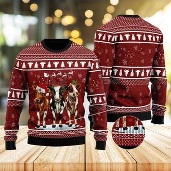 Cow Christmas Ugly Christmas Sweater, Gift for Farmer, Cow Lover | Favorety DE