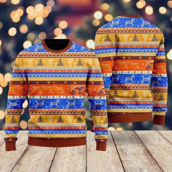 Crazy Light Up Xmas Pattern Ugly Christmas Sweater For Men & Women | Favorety DE