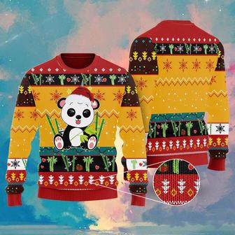 Cute Panda In Bamboo Forest Ugly Christmas Sweater For Men & Women | Favorety UK