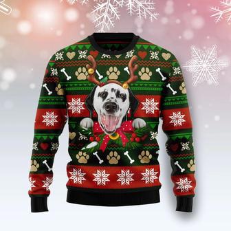 Dalmatian Funny unisex womens & mens, couples matching, friends, funny family ugly christmas holiday sweater gifts | Favorety