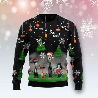 Dog Bow Wow Ugly Christmas Sweater | Favorety AU