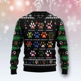 Dog Pawprint Ugly Christmas Sweater | Favorety DE