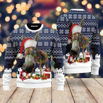 Donkey Merry Christmas Ugly Christmas Sweater For Men & Women | Favorety UK