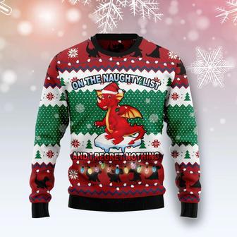 Dragon Christmas List Ugly Christmas Sweater | Favorety AU