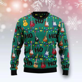 Electric Guitar Hohoho Ugly Christmas Sweater | Favorety AU