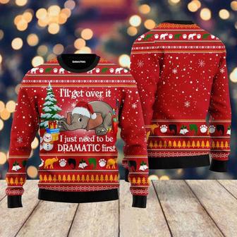 Elephant I ‘ll Get Over It Ugly Christmas Sweater For Men & Women | Favorety