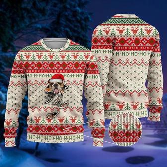 English Bulldog Scratch Ugly Christmas Sweater For Men & Women | Favorety