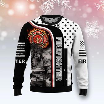 Firefighter Awesome Ugly Christmas Sweater | Favorety CA