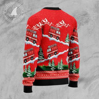 Firefighter Ugly Christmas Sweater unisex womens & mens, couples matching, friends, funny family sweater gifts 1 | Favorety