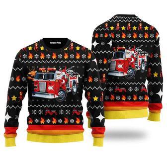 Fireman Firefighter Firemas Ugly Christmas Sweater For Men & Women | Favorety AU