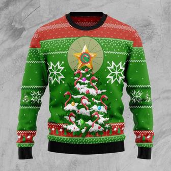 Flamingo Pine Tree Ugly Christmas Sweater | Favorety UK