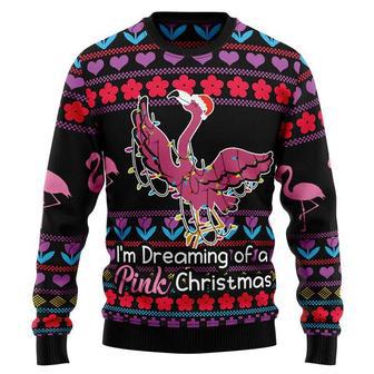 Flamingo Pink Christmas Ugly Christmas Sweater | Favorety CA