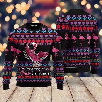 Flamingo Pink Ugly Christmas Sweater For Men & Women | Favorety AU