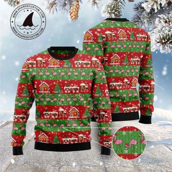 Flamingo Snow Ugly Christmas Sweater | Favorety CA