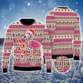 Flamingo Ugly Sweater, Funny Falalamingo Christmas Ugly Sweater For Men & Women, Perfect Gift For Christmas, Friends, Family | Favorety UK