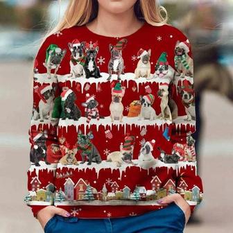 French Bulldog Christmas Sweatshirt Dog Christmas Sweater Xmas Gift For Dog Lovers | Favorety DE