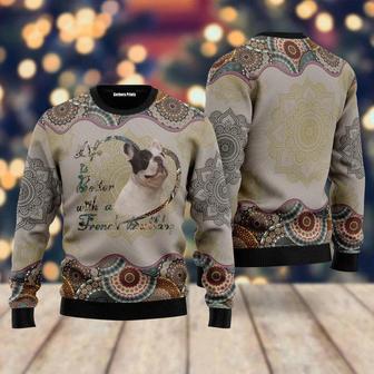 French Bulldog Dog Ugly Christmas Sweater For Men & Women | Favorety DE