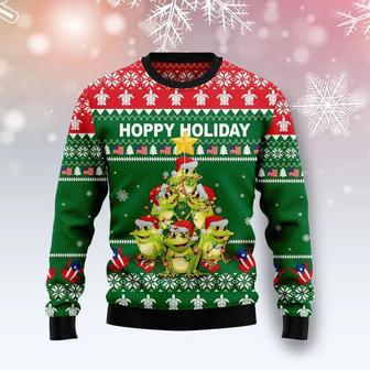 Frog Christmas Tree Ugly Christmas Sweater For Men & Women | Favorety