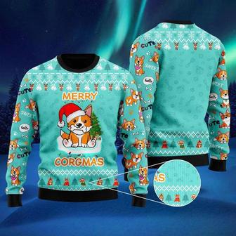 Funny Dog Merry Corgmas Ugly Christmas Sweater For Men & Women | Favorety UK