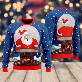 Funny Santa Loves Going Down Ugly Christmas Sweater For Men & Women | Favorety