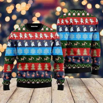 Funny Striped Christmas Pattern Ugly Christmas Sweater For Men & Women | Favorety AU