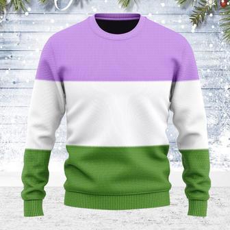 Genderqueer Flag Ugly Christmas Sweater | Favorety DE