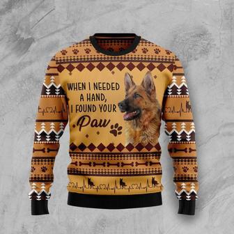 German Shepherd When I Need A Hand Ugly Christmas Sweater | Favorety AU