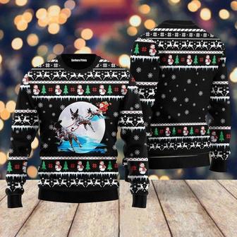 German Shorthaired Pointer Santa On Highway Ugly Christmas Sweater For Men & Women | Favorety CA