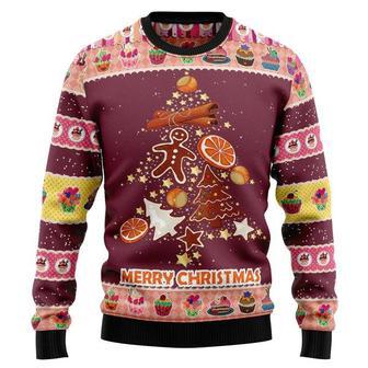 Gingerbread Christmas Tree Ugly Christmas Sweater | Favorety AU