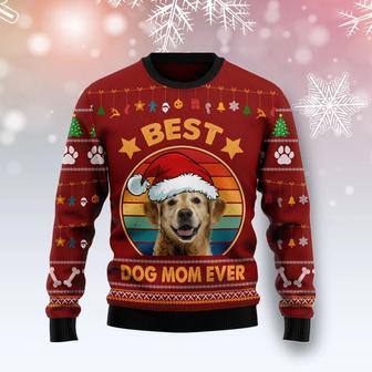 Golden Retriever Best Dog Mom Ever Ugly Christmas Sweater | Favorety UK