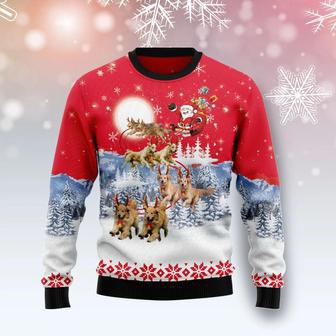 Golden Retriever Santa Claus Ugly Christmas Sweater | Favorety UK